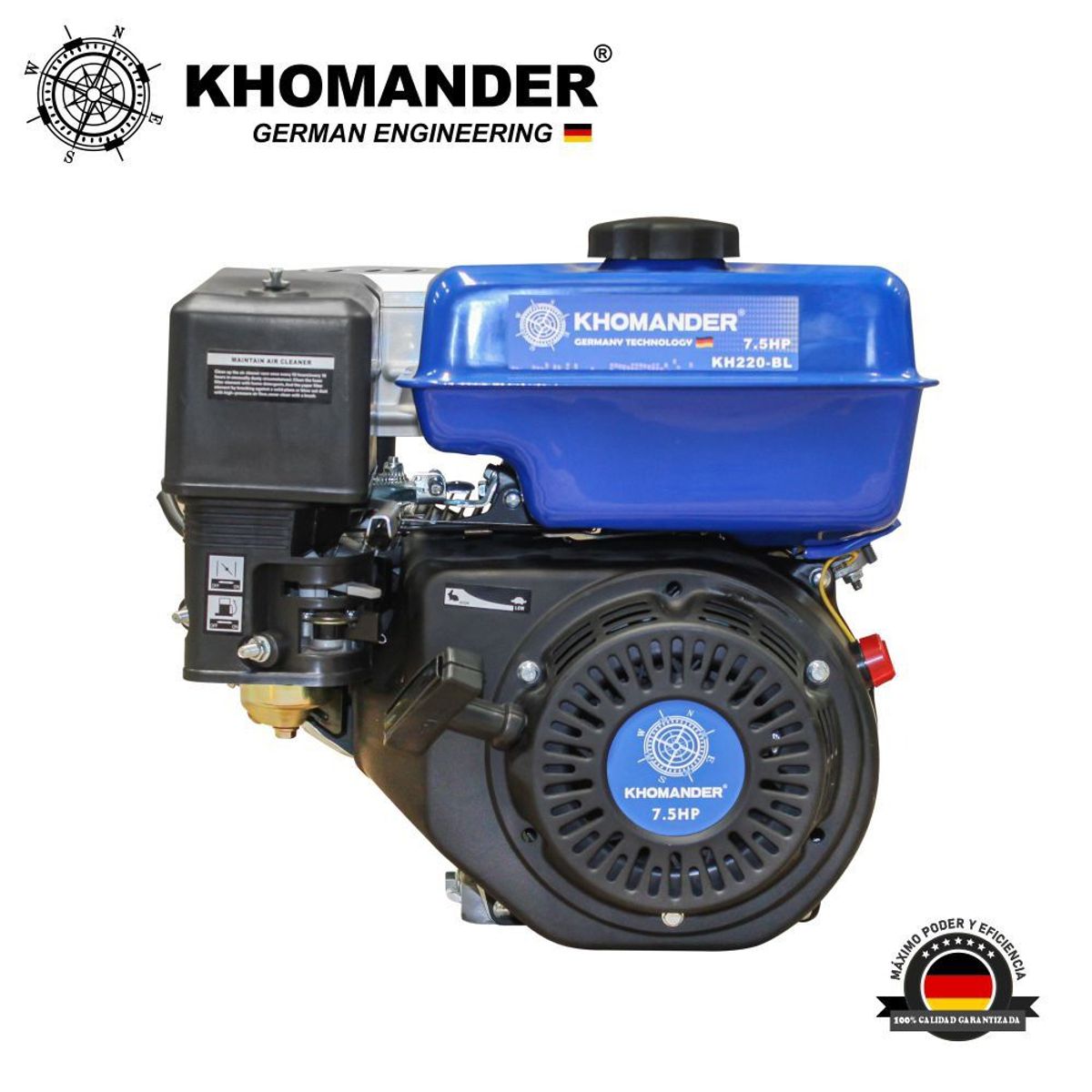 KHOMANDER - MOTOR GASOLINERO 7.5 HP AZUL - KHOMANDER
