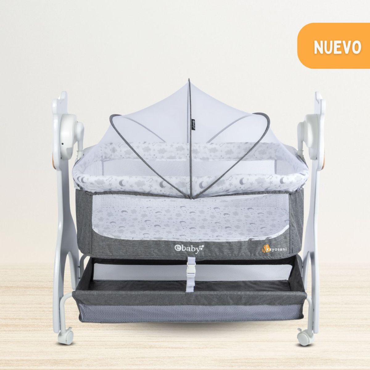 EBABY - Cuna Colecho para Bebe «AURA» Gray