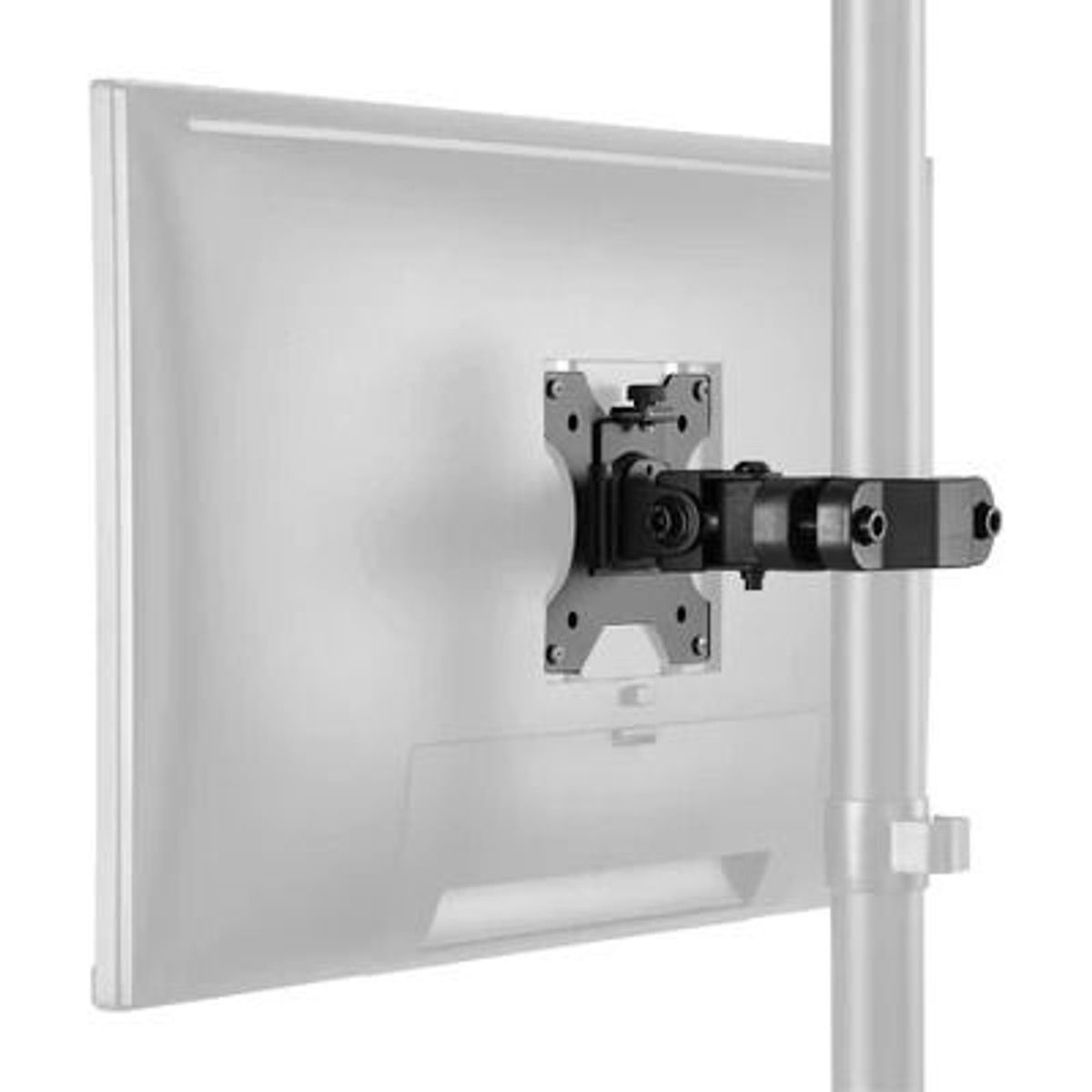 GENERICO - MONTECH - Soporte con Abrazadera para TV Monitor Montaje en Poste Tubo