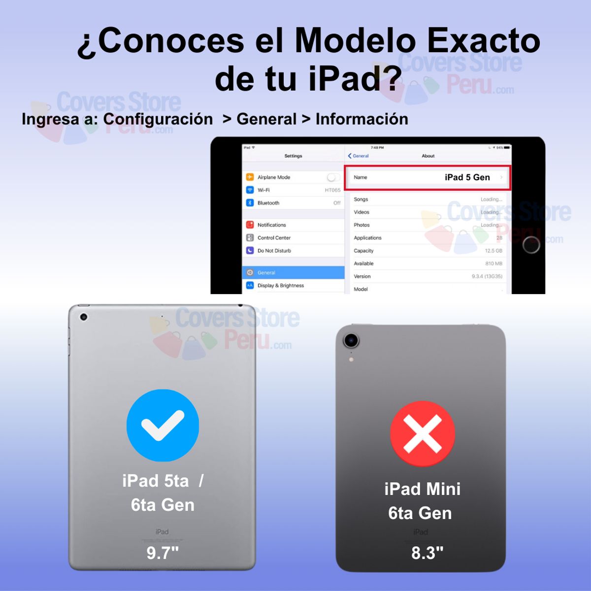 GENERICO - Funda para Ipad 6ta Gen 9.7" - A1893 Imantada Azul Antishock