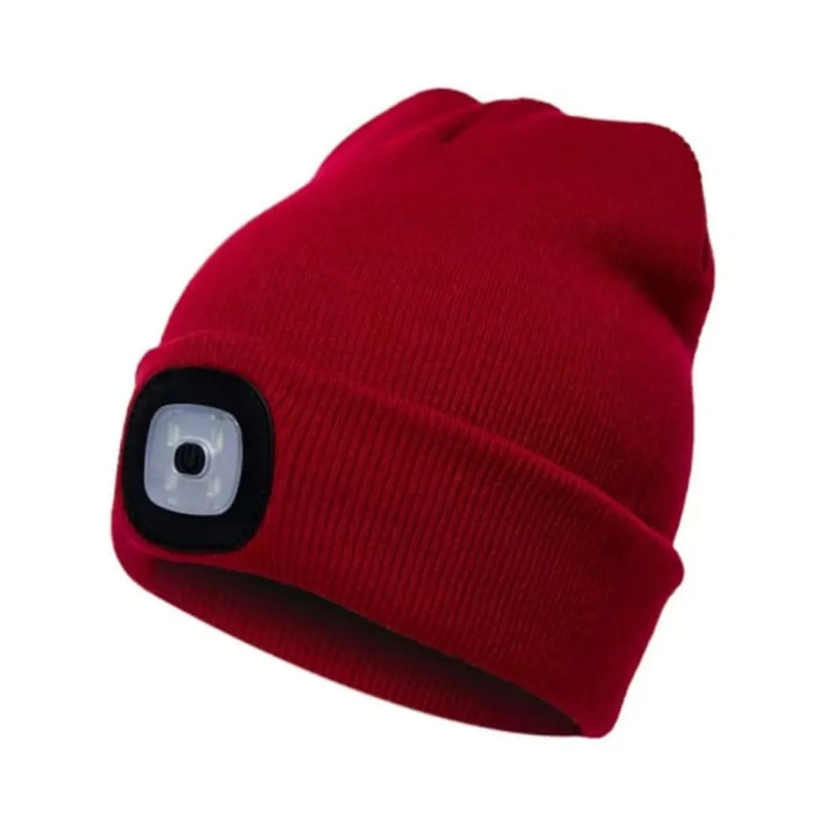 GENERICO - GORRO CON LUZ LED LINTERNA UNISEX RECARGABLE CHULLO TEJIDO