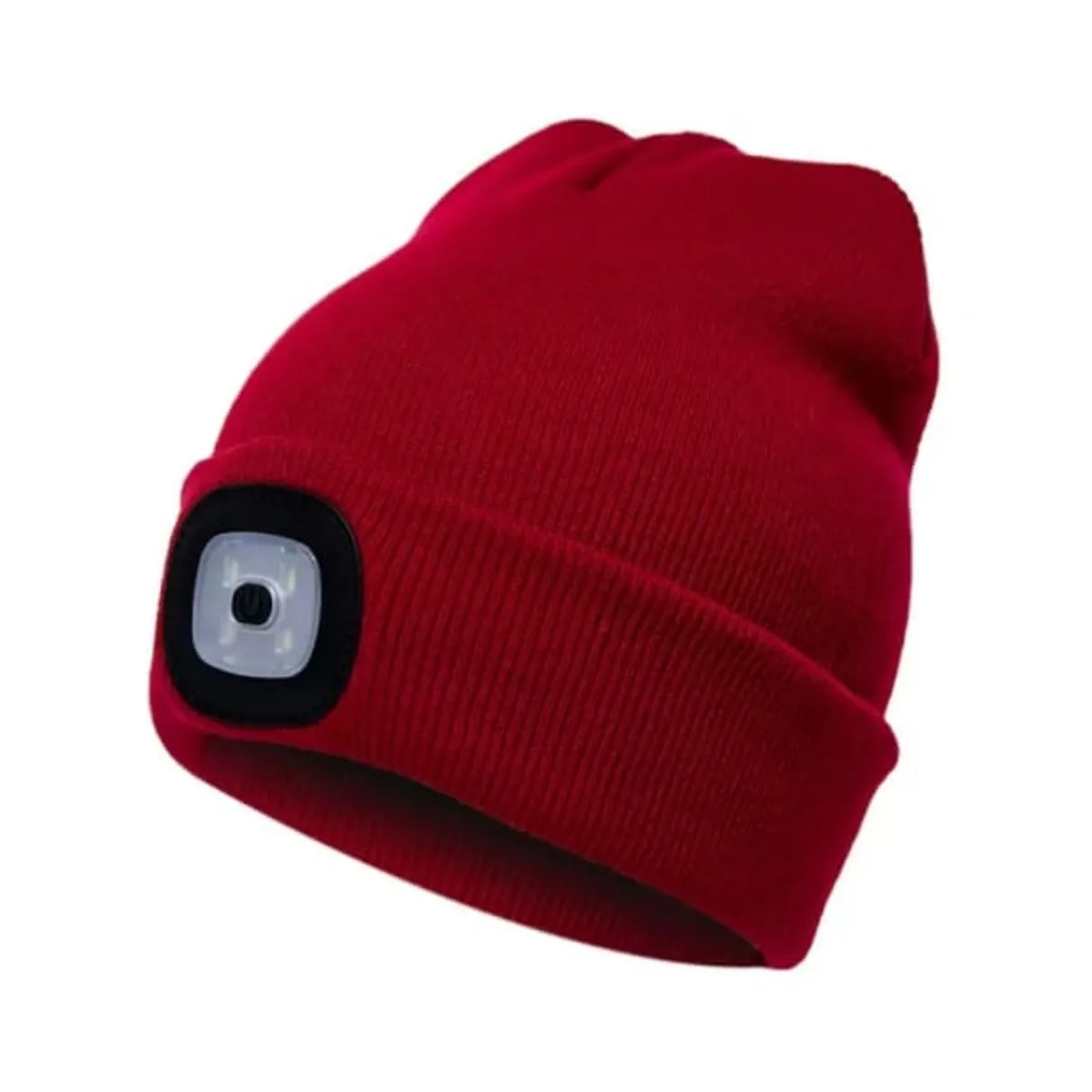 GENERICO - GORRO CON LUZ LED LINTERNA UNISEX RECARGABLE CHULLO TEJIDO