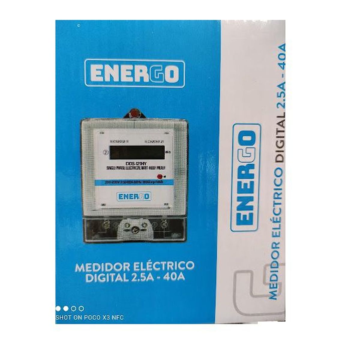 ENERGOS TECH - Medidor Electrico DIGITAL 25A - 40A ENERGO