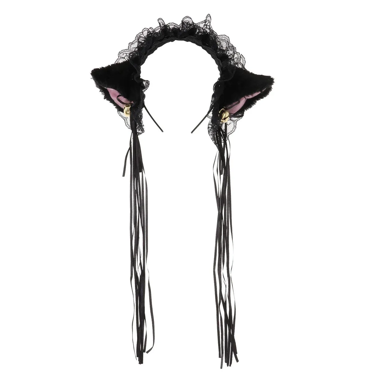 GENERICO - Vincha Orejas De Gato - Color Negro