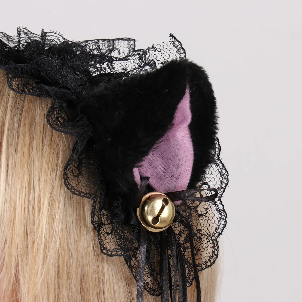 GENERICO - Vincha Modelo Orejas De Gato - Negro