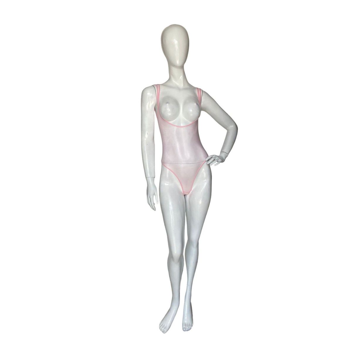 GENERICO - LENCERIA EXCLUSIVA Body de Malla con Entrepierna Abierta Rosa