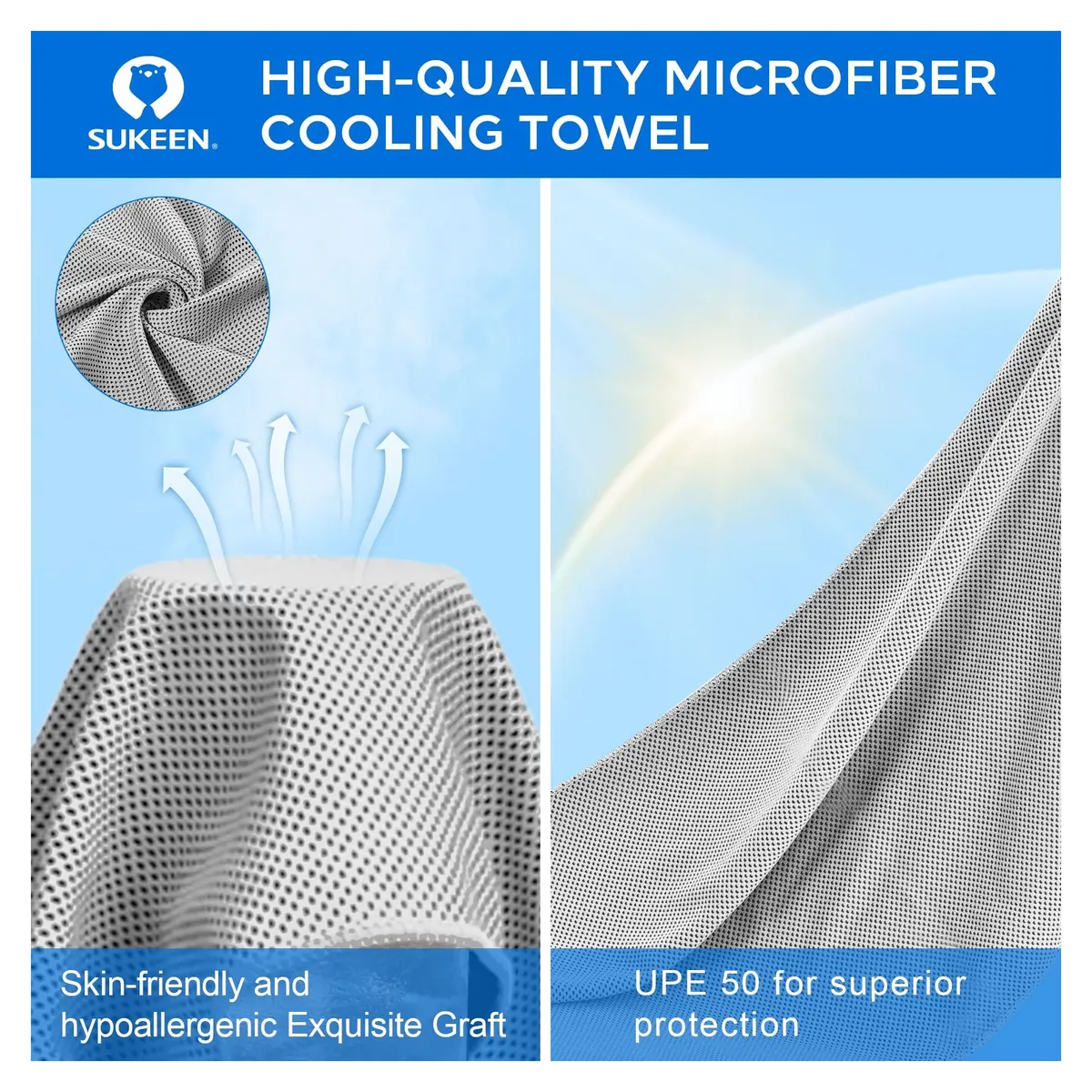 GENERICO - Toallas Frías Hielo Refrescantes y Relajantes Heladas Microfibra MUJER