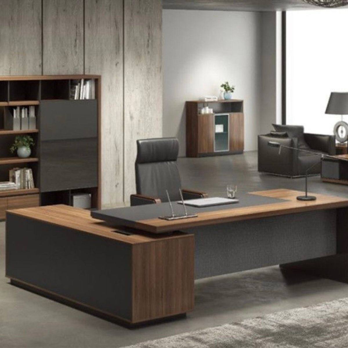 TU MESITA - Escritorio Ejecutivo Moderno Oblich 220cm TU MESITA