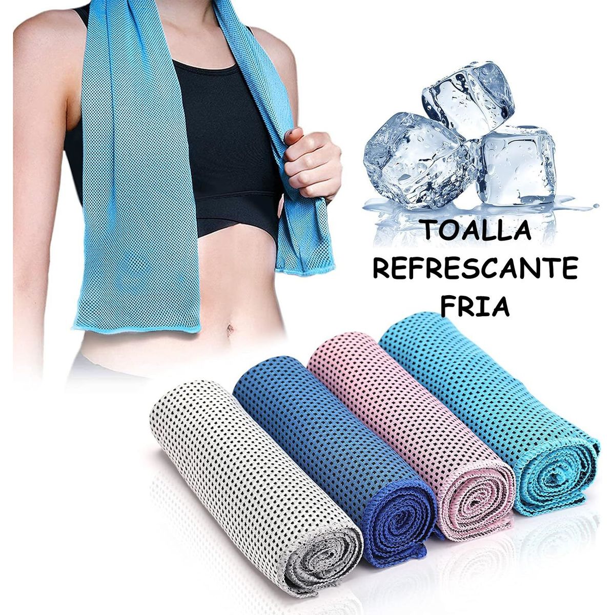 GENERICO - Toallas Refrescantes y Relajantes Compresas Fria Hielo MUJER