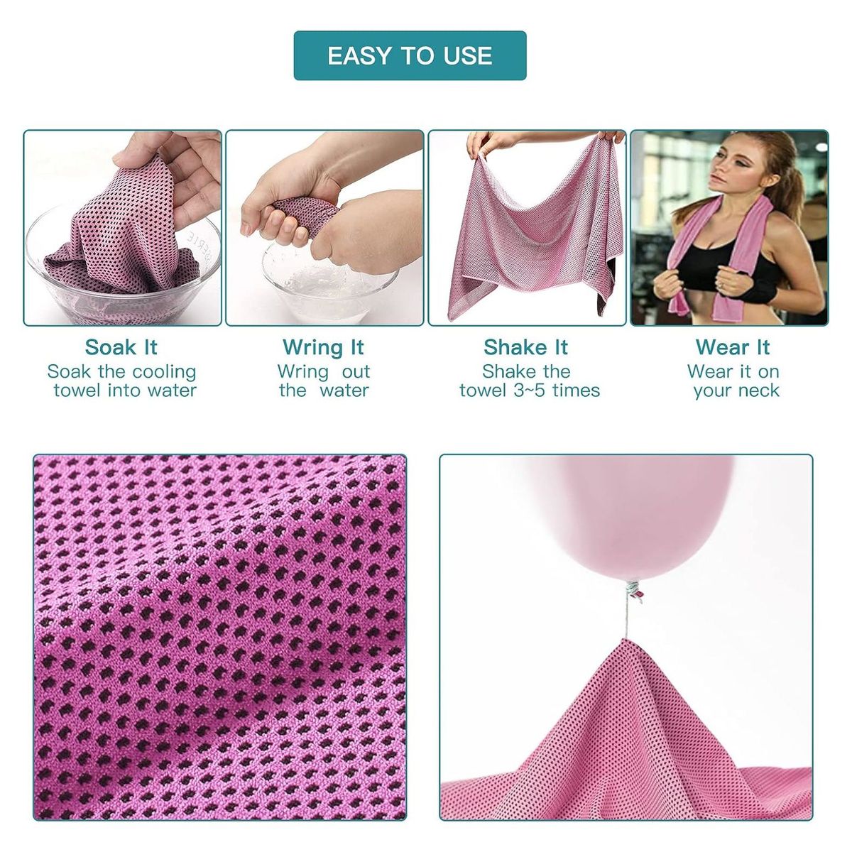 GENERICO - Toallas Refrescantes y Relajantes Compresa Fria Hielo HOMBRE