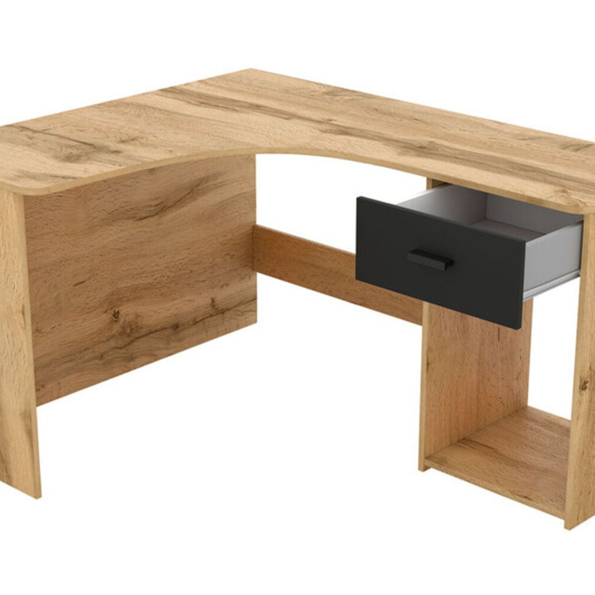TU MESITA - Escritorio en L Práctico Leonidas color Duna TU MESITA 1 cajón