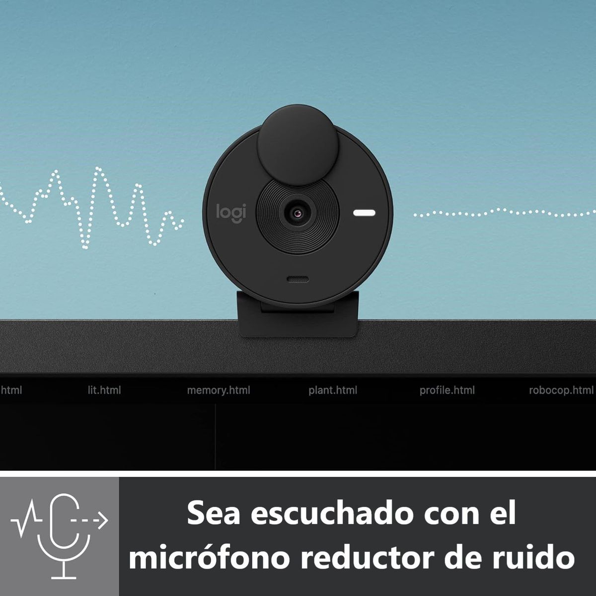 LOGITECH - Camara Logitech Brio 300 FHD 1080P USB-C Black