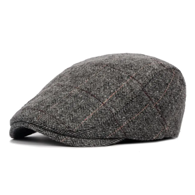 KAST PE - Boina gorro hombre modelo Rayl broche atras - Gris jaspeado