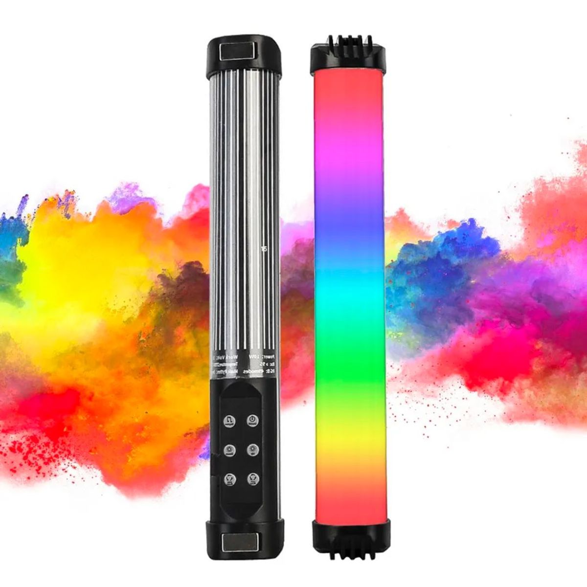 GENERICO - Lámpara de Fotografía de Mano Regulable Luz LED RGB 49 Modos RL-30SL