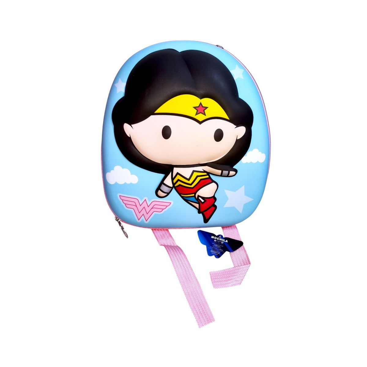 ROMAX - Mini mochila superhéroes diseño Mujer maravilla alto relieve