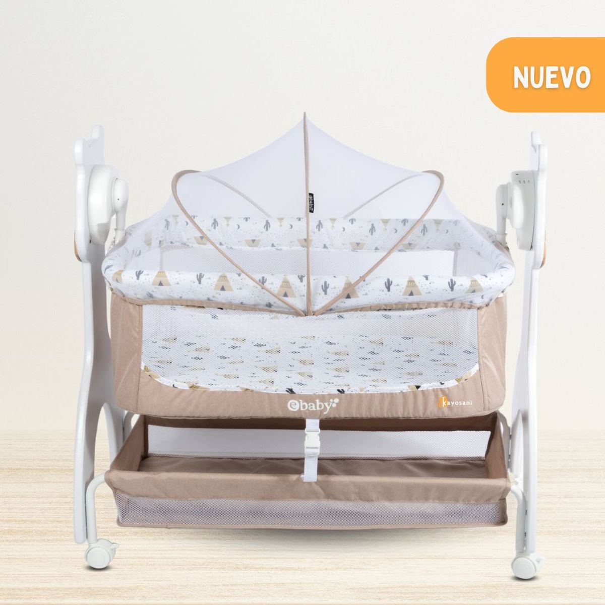 EBABY - Cuna Colecho para Bebe «AURA» Beige