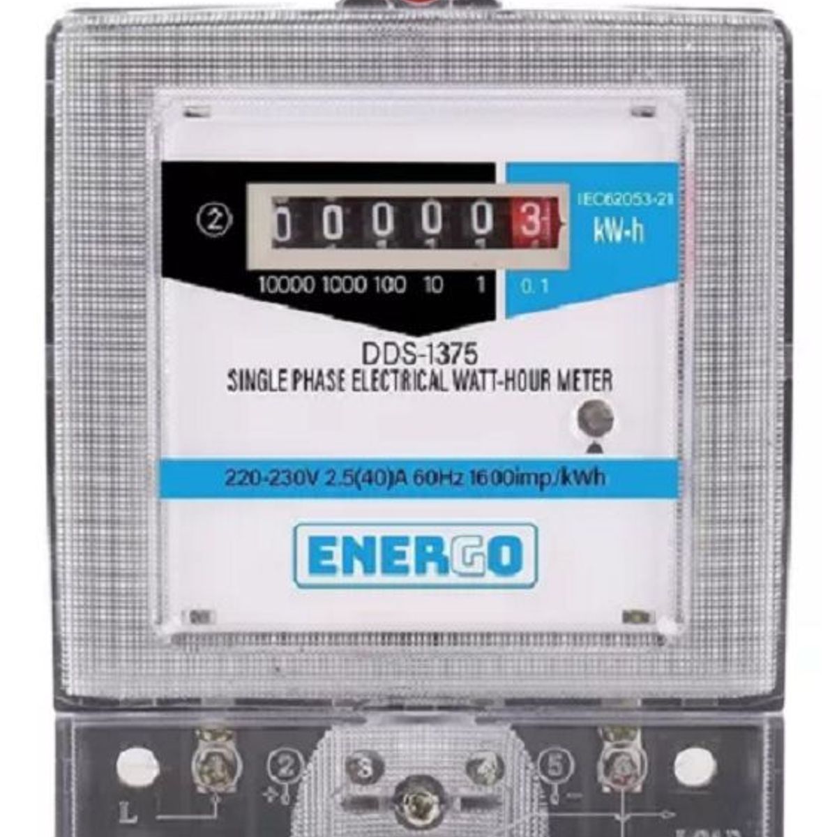ENERGOS TECH - Medidor Electrico Analogico 25A - 40A ENERGO