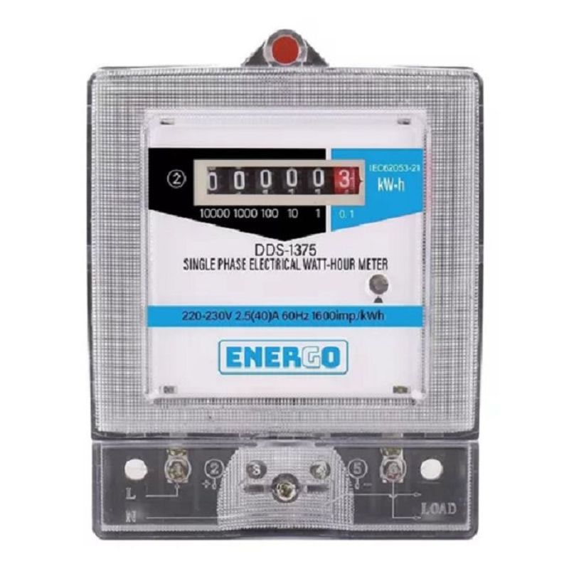 ENERGOS TECH - Medidor Electrico Analogico 25A - 40A ENERGO