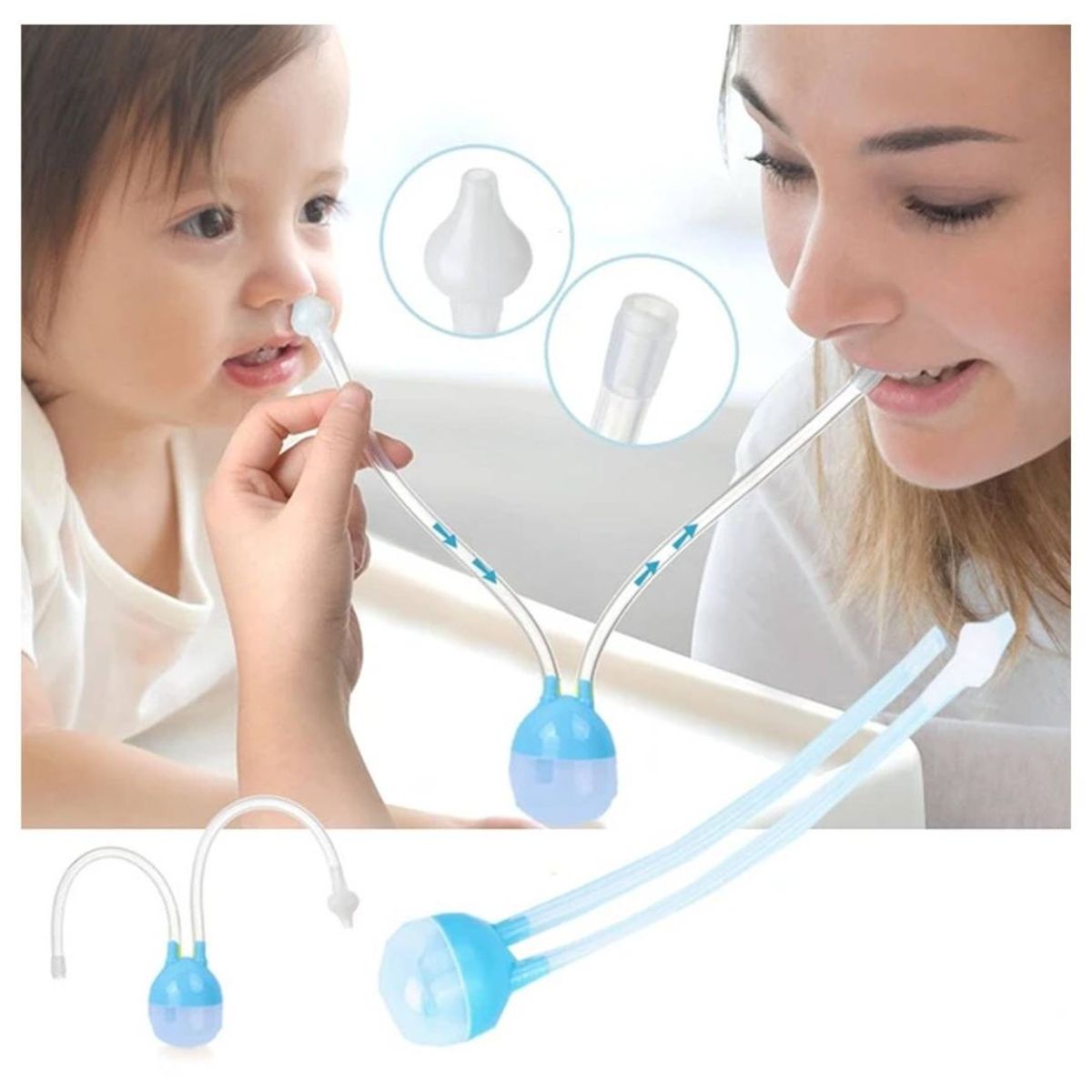 GENERICO - Aspirador nasal succionador de nariz limpiador nasal