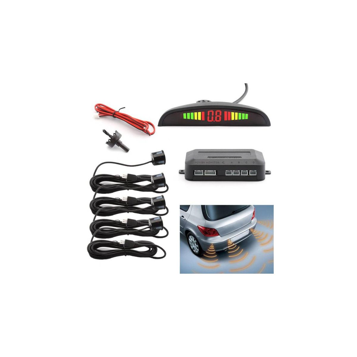 OEM - Kit de 4 Sensor de Aparcamiento Radar de Retroceso