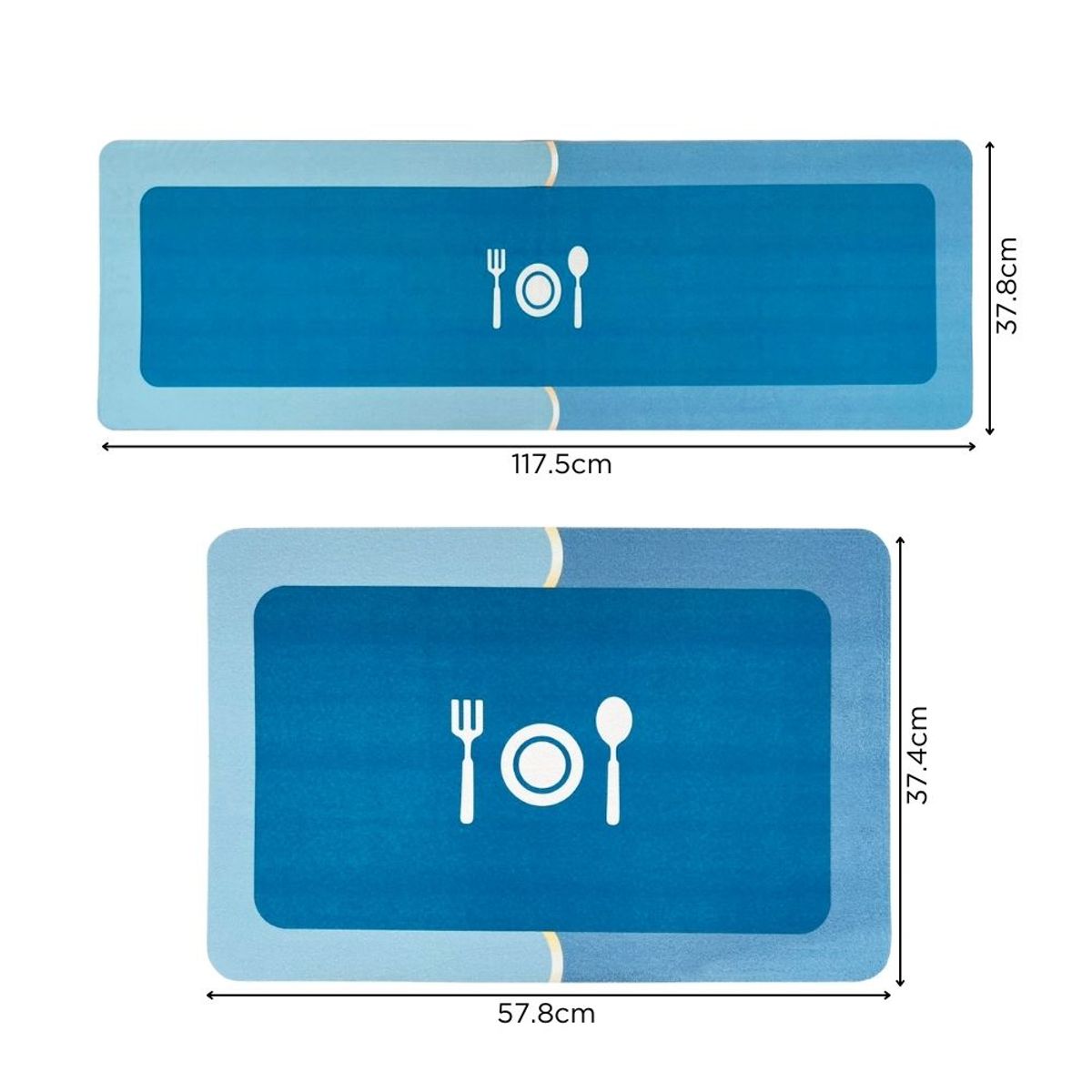 MINARI - Juego de Alfombras Tapetes Antideslizantes para Cocina CL 71D