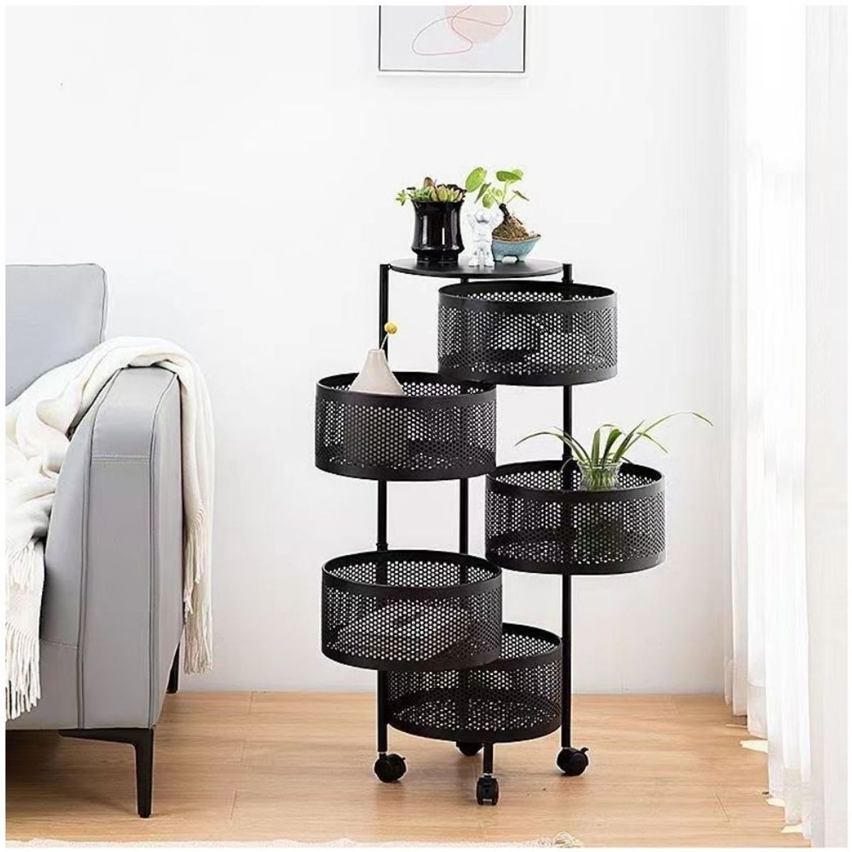 MINARI - Estante Organizador de Macetas Floreros Decorativos Elegante R75