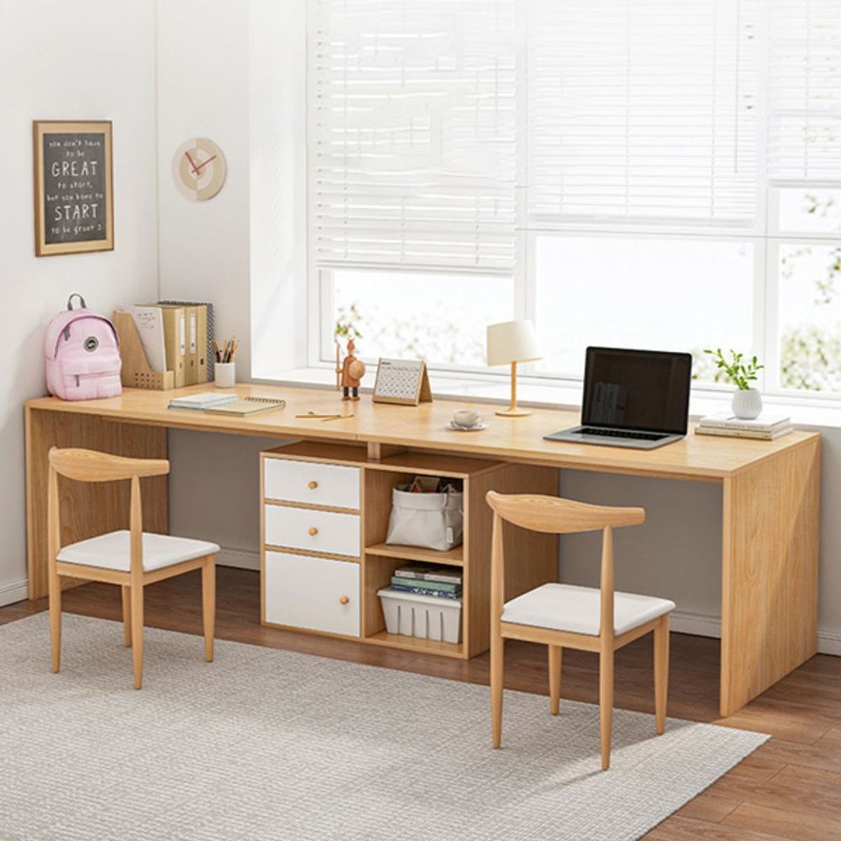 TU MESITA - Escritorio Moderno para 2 Irma 240cm TU MESITA