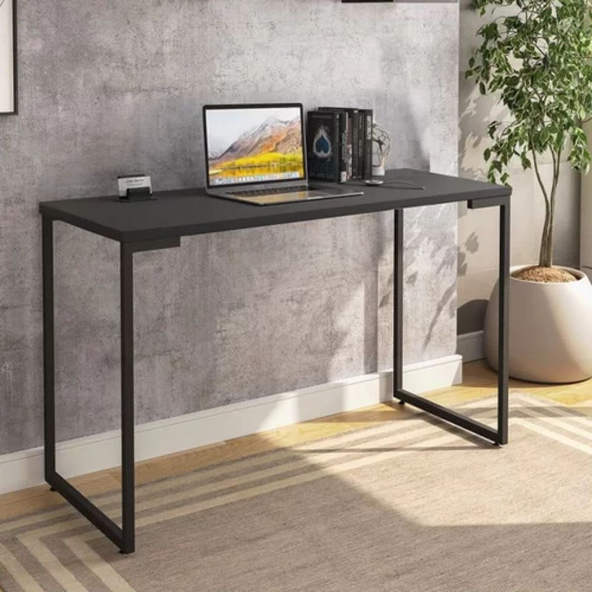 TU MESITA - Escritorio Minimalista Aaron 120cm Negro TU MESITA