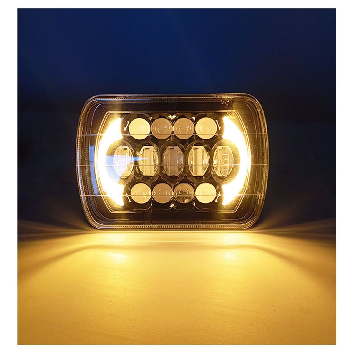 GENERICO - Faro Led 7 Pulgadas Luz Alta y Baja 45w H4 12/24v Auto