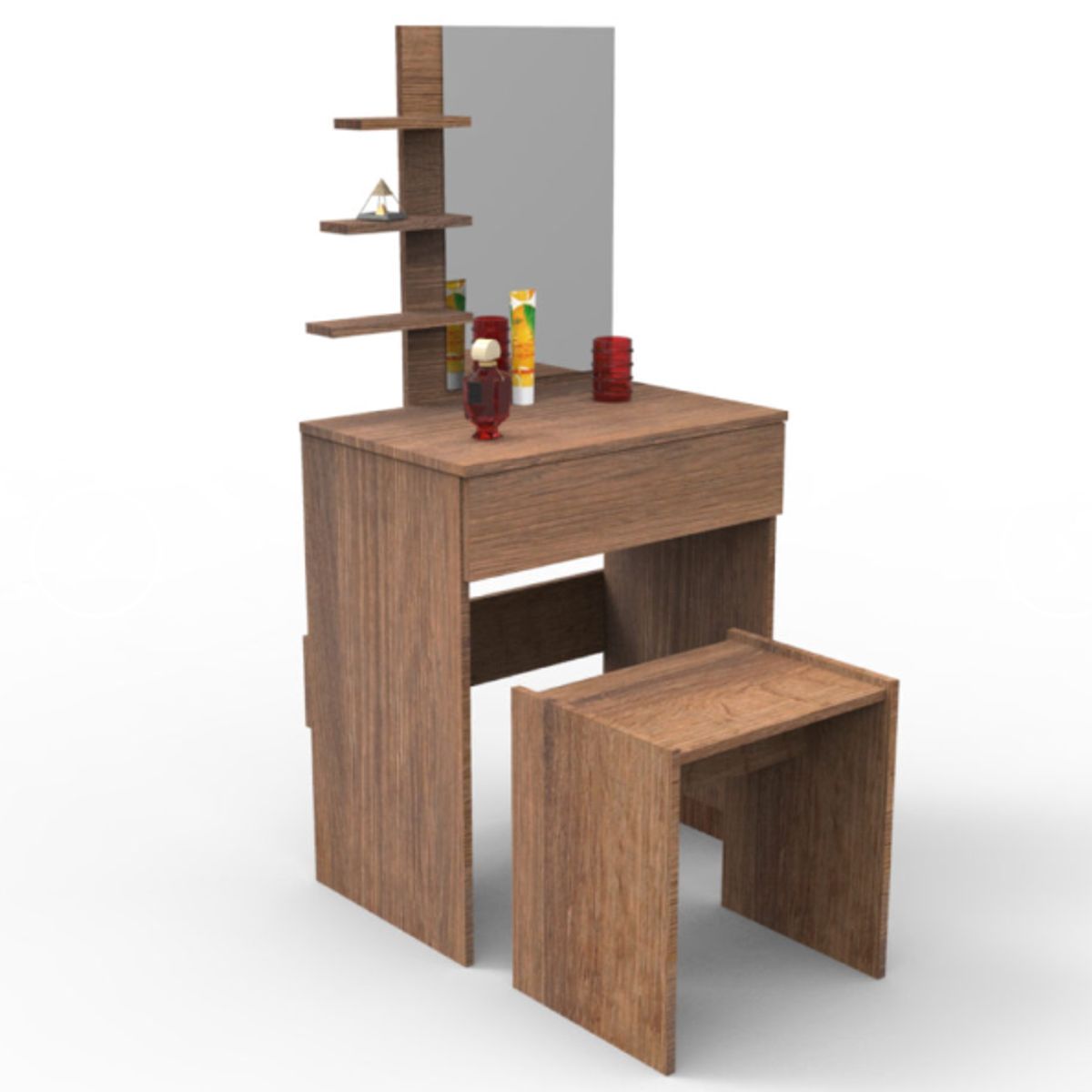 NACION MUEBLES - Tocador Moderno con Taburete Vale