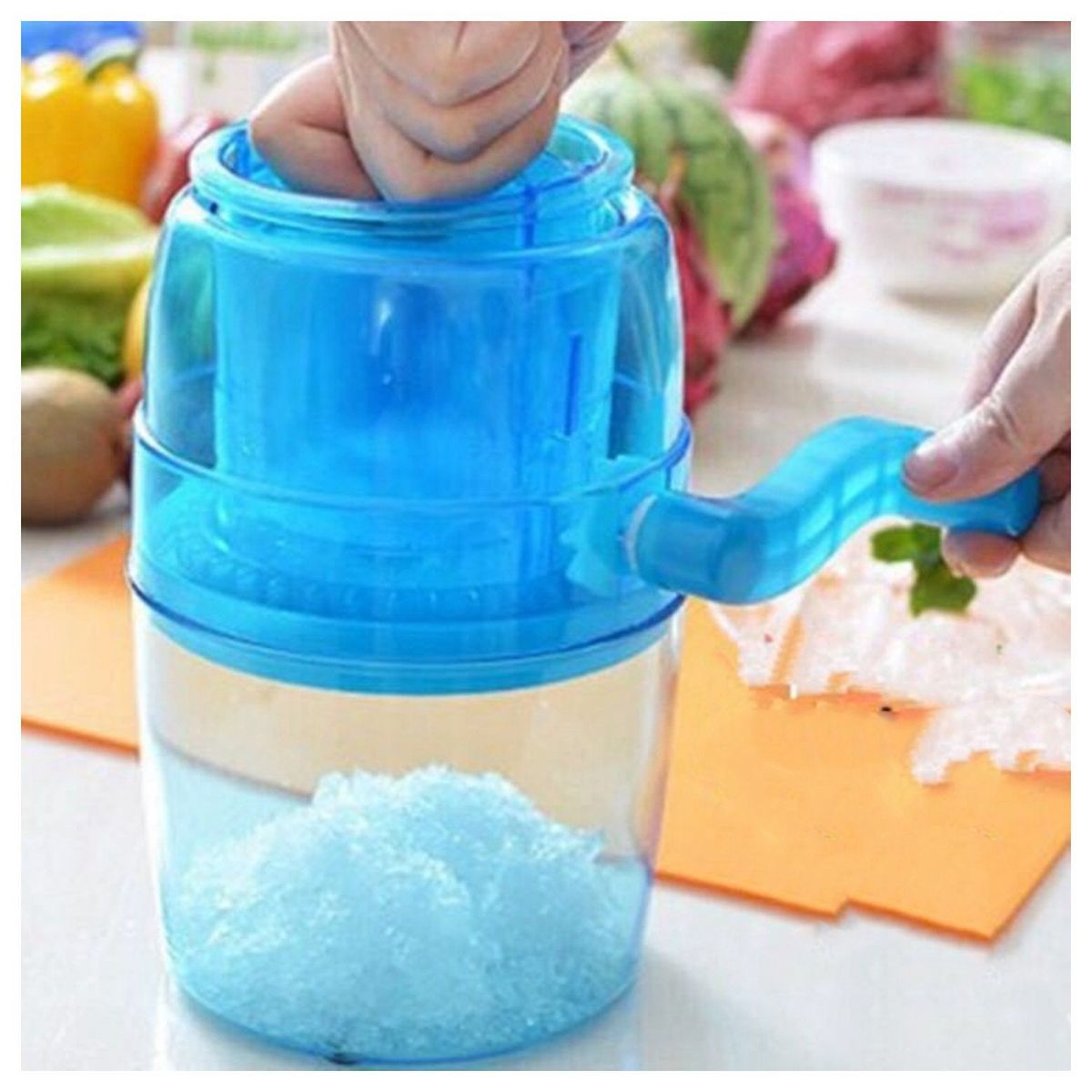 GENERICO - Mini Triturador de Hielo Raspadilla Cremolada Frozen Bebidas Heladas