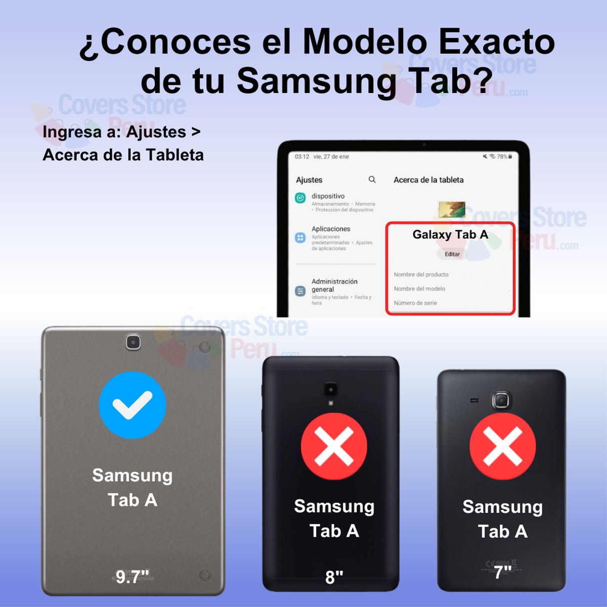 GENERICO - Funda para Samsung T550 Imantada Azul Antishock