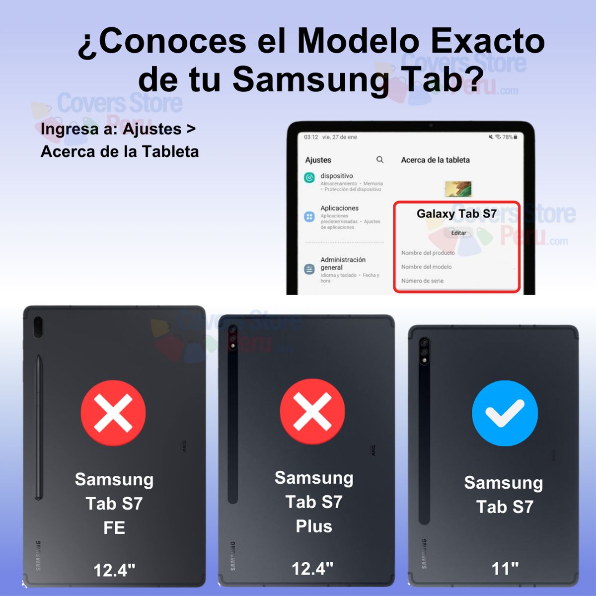 GENERICO - Funda para Samsung S7 11" - T870 Imantada Lila Antishock