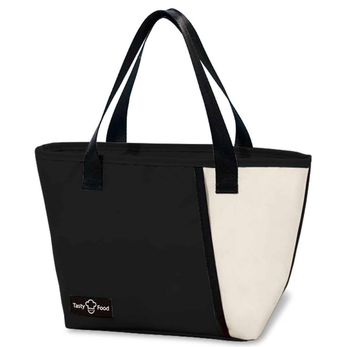 MINARI - Lonchera Térmica Elegante Cartera Bolsa Almuerzo Impermeable Negro 16L