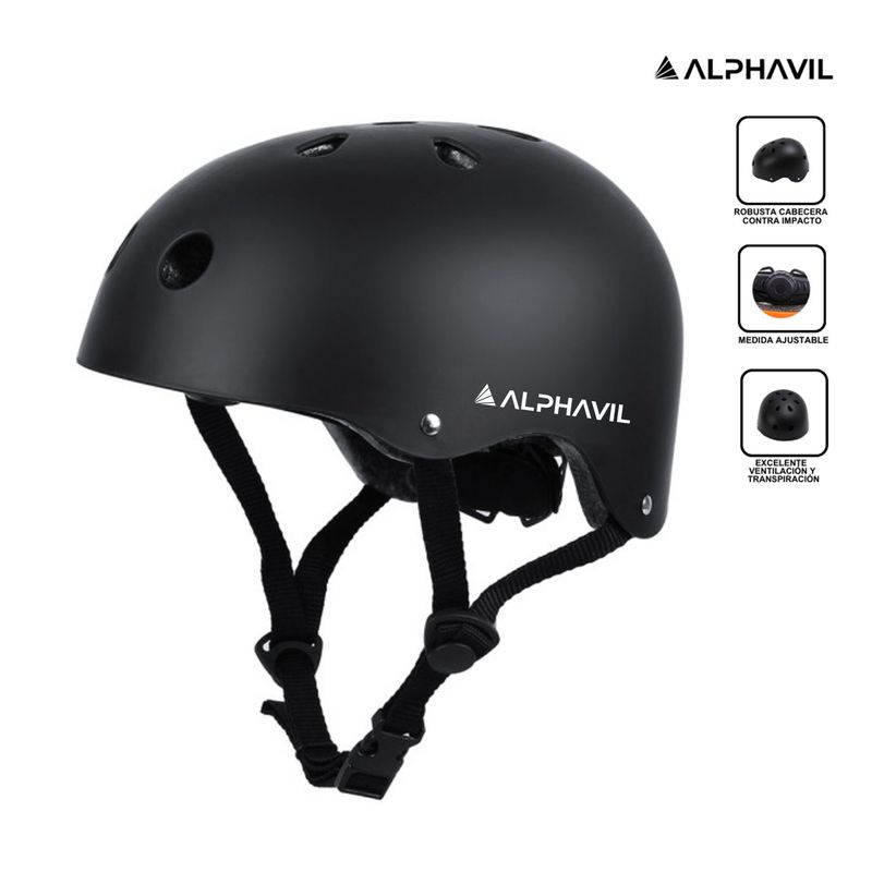 ALPHAVIL - Casco para Bicicleta Road X1 Alphavil ADB200013 Negro