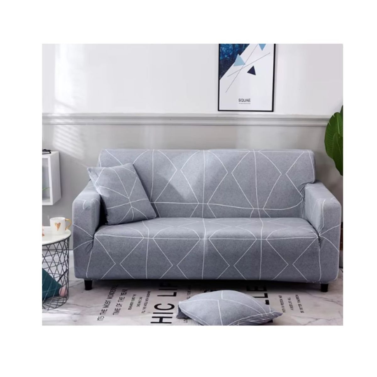 GENERICO - FORRO DE SILLÓN 3,2,1 + 6 FUNDAS DE COJÍN