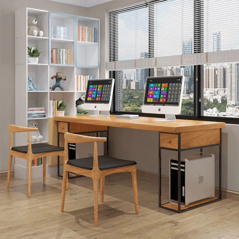 TU MESITA - Escritorio para 2 Estilo Rustico Lulu 220cm TU MESITA