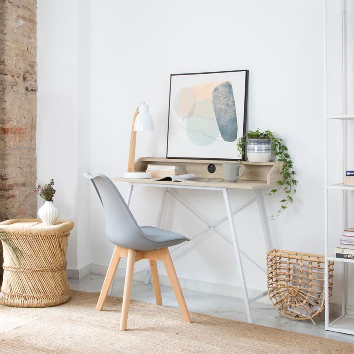 TU MESITA - Escritorio Moderno Taz Duna/Blanco TU MESITA