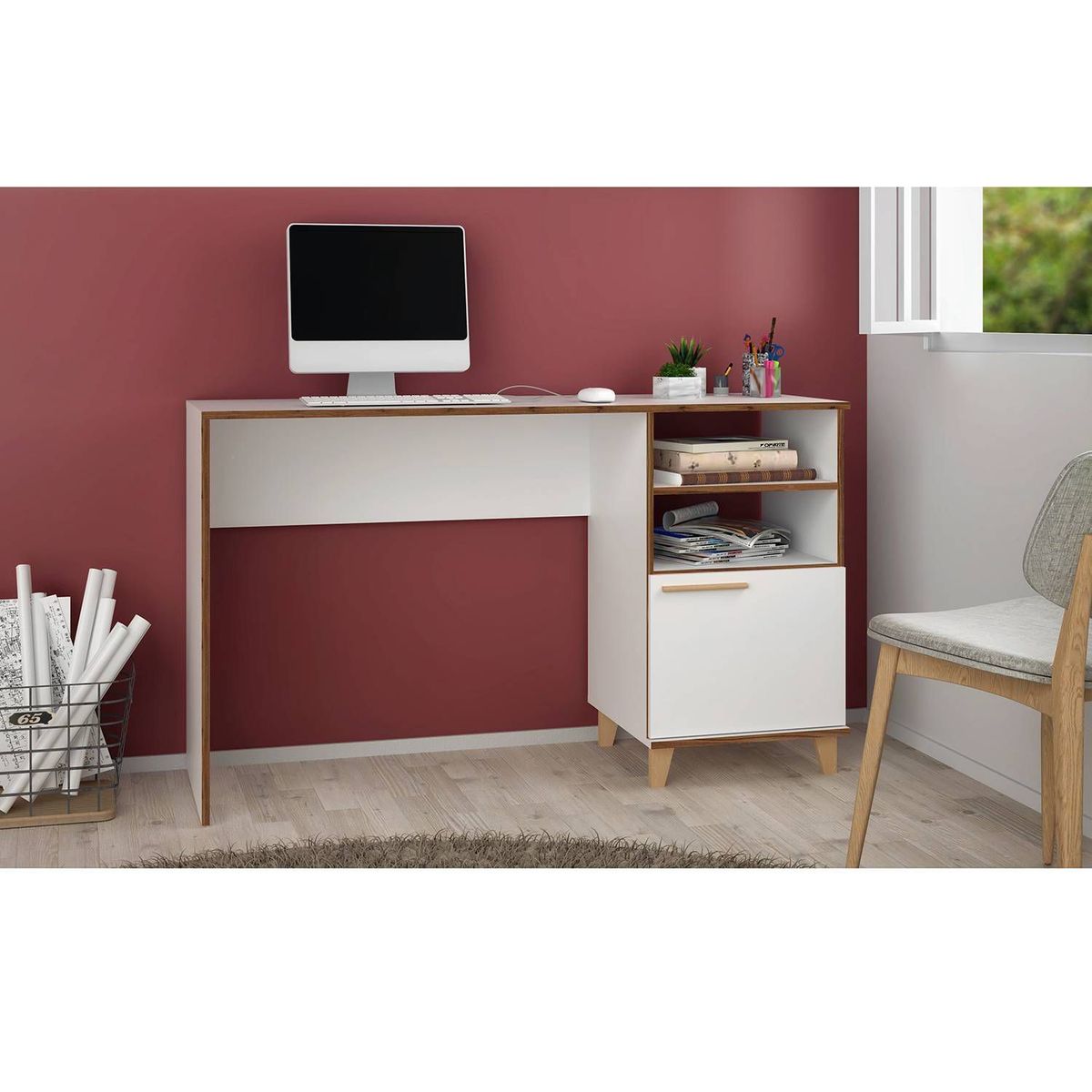 TU MESITA - Escritorio Moderno Nelly Blanco TU MESITA