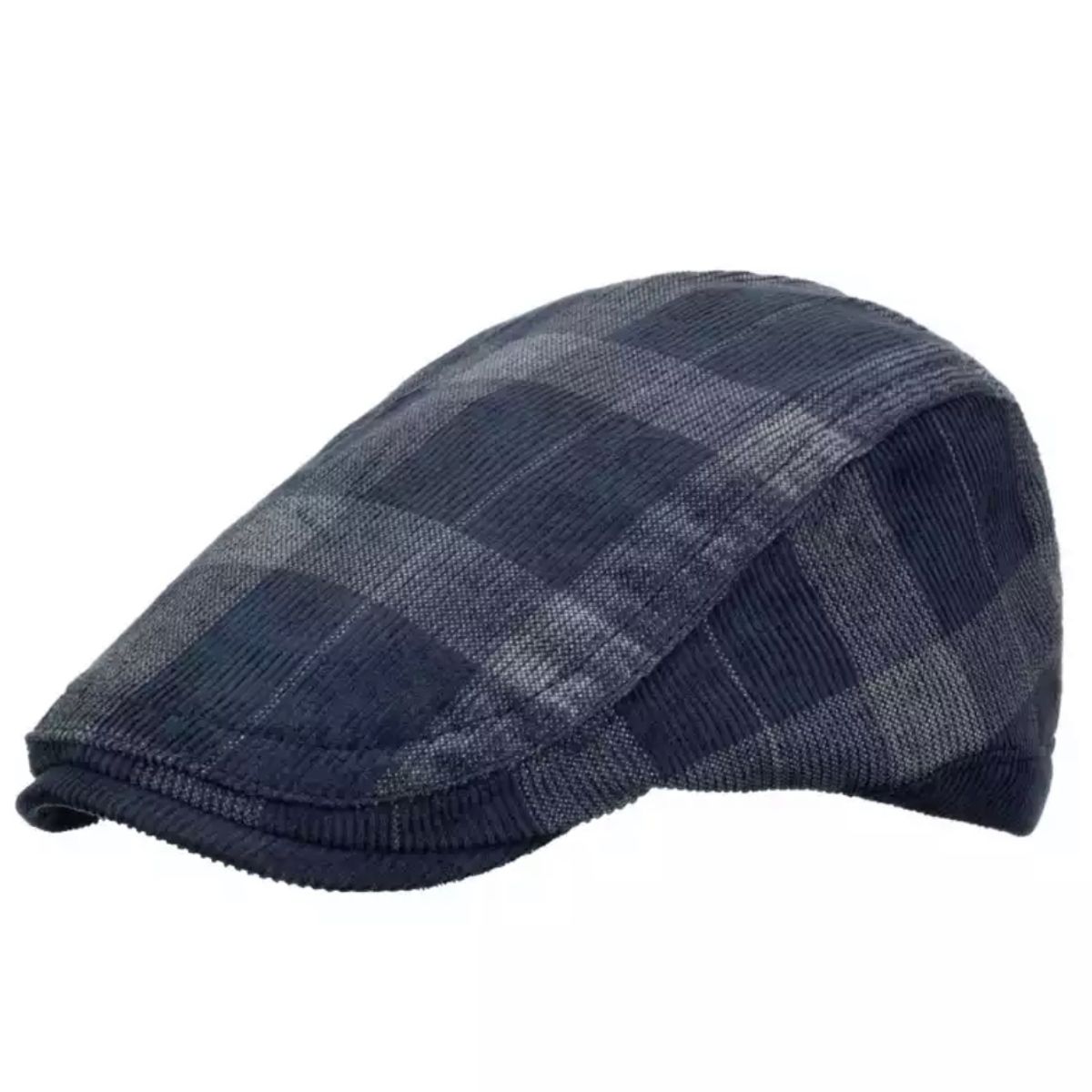 KAST PE - Boina gorra hombre corduroy fino modelo Josh - Azul