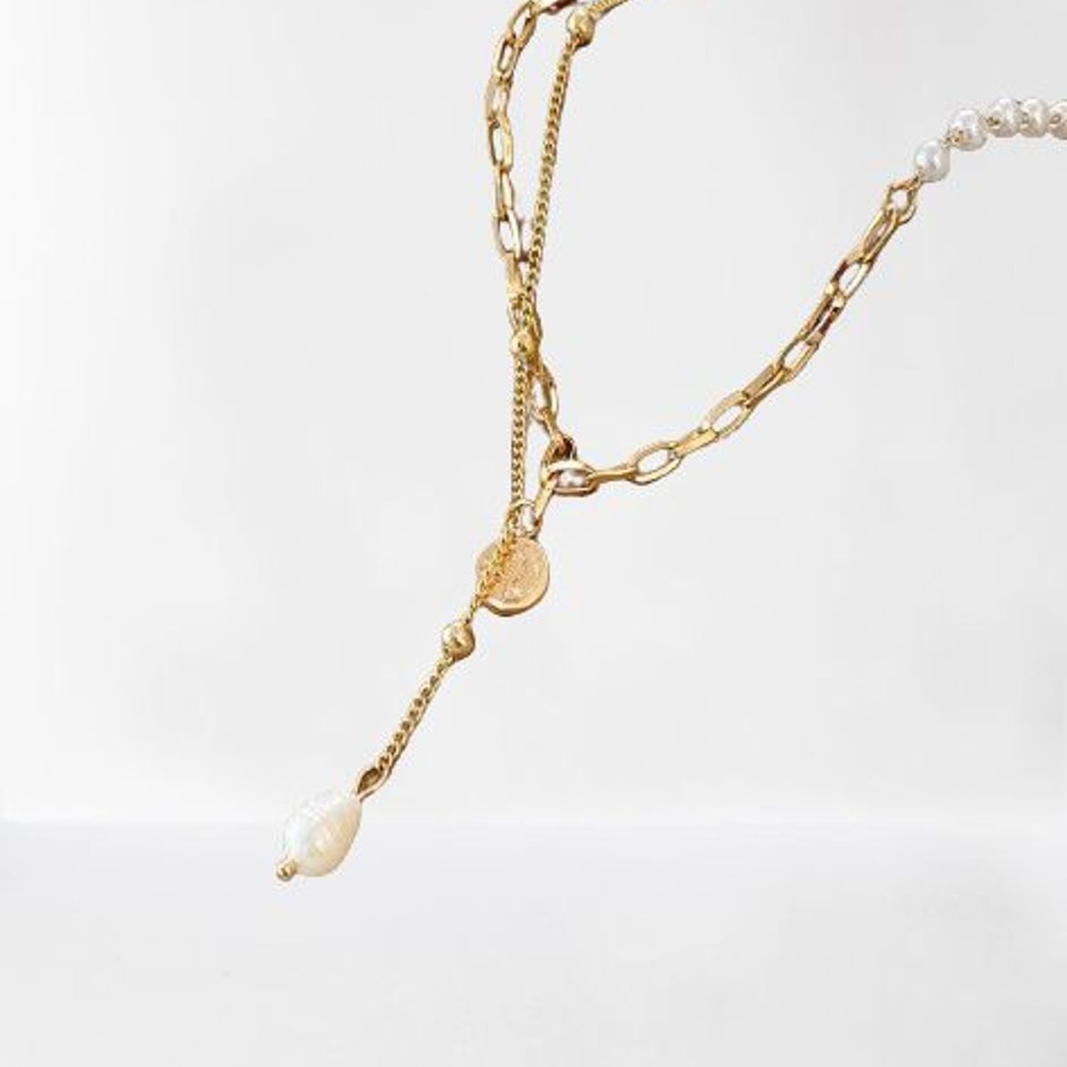 GENERICO - COLLAR CADENA PERLADO