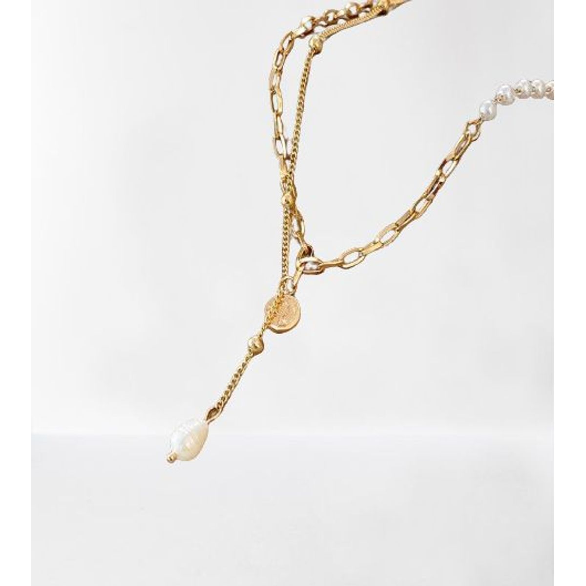 GENERICO - COLLAR CADENA PERLADO