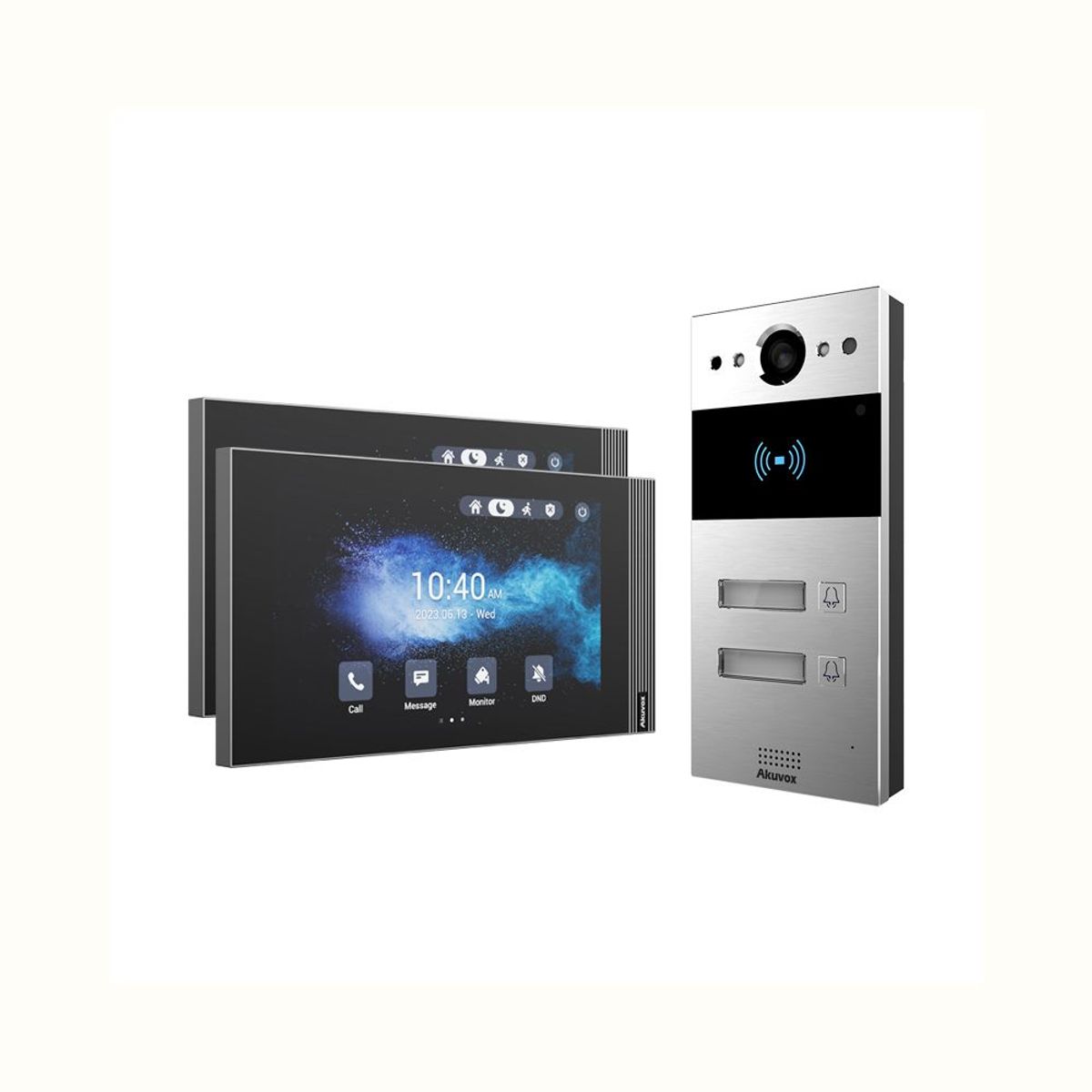 AKUVOX - Kit videoportero Smart IP Akuvox R20Bx2  Pantallas S562