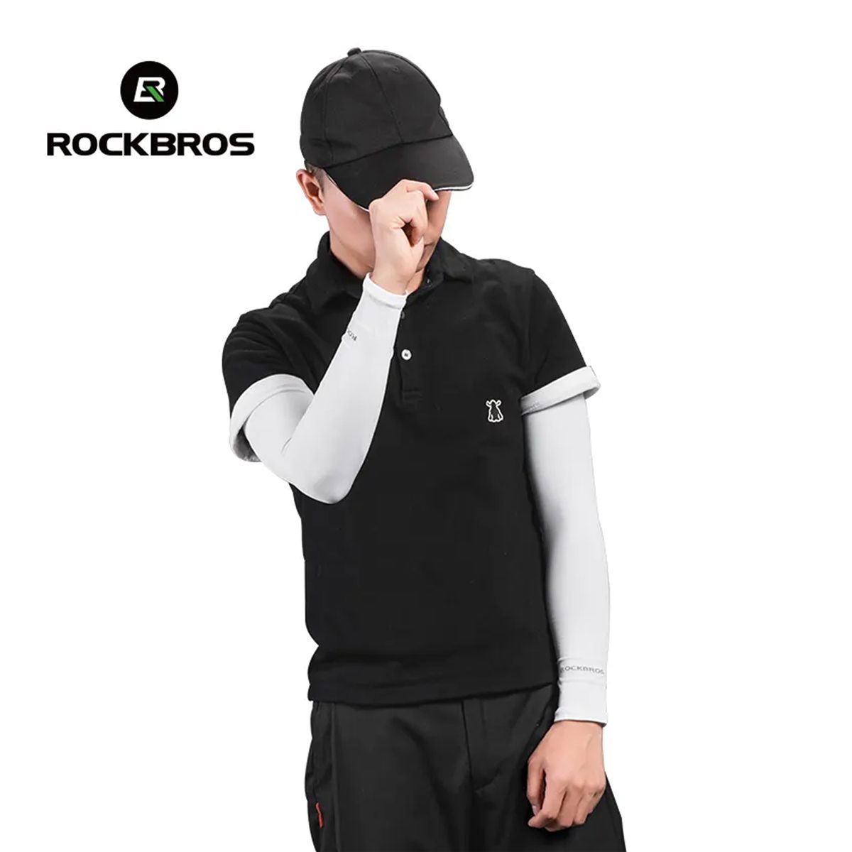 ROCKBROS - Manga Deportiva BLANCO Verano Rockbros Con Protección UV