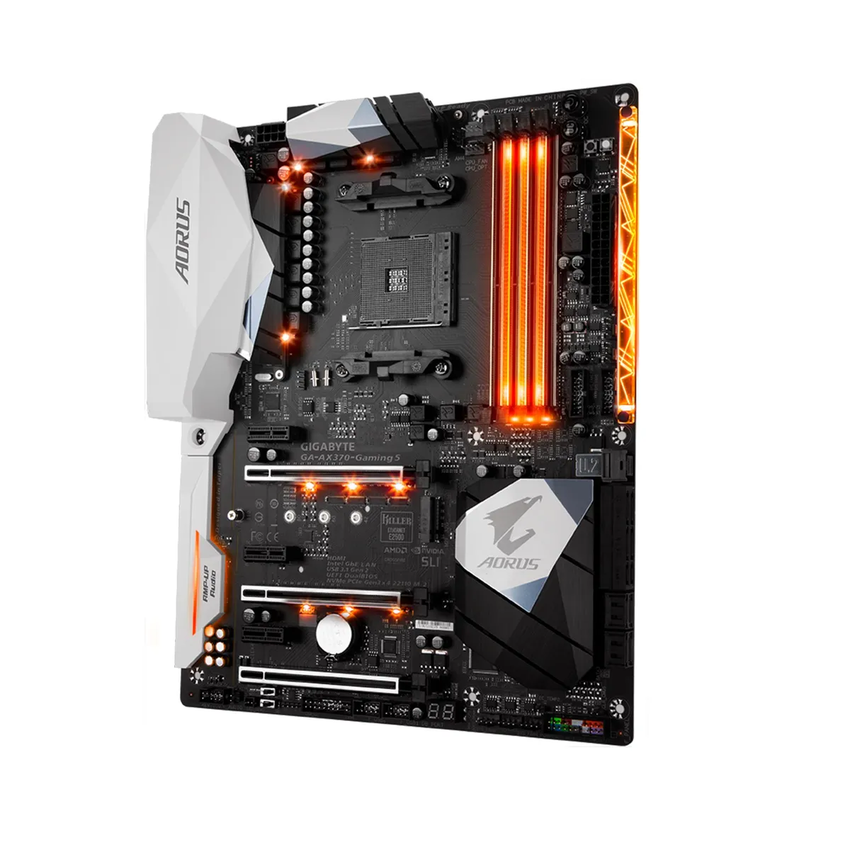 AORUS - PLACA AORUS GIGABYTE AX370 GAMING 5 AM4 AMD 64GB P/N:GA-AX370-GAMING 5