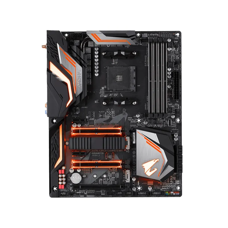 GIGABYTE - PLACA GIGABYTE X470 AORUS GAMING 5 WI-FI P/N: X470 AORUS GAMING 5 WIFI