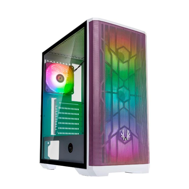 NOVA - CASE BITFENIX NOVA MESH TG SE 4XARGB S/FUENTE P/N:BFC-NSE-300-WWGKW-4A