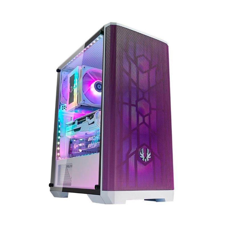 NOVA - CASE BITFENIX NOVA MESH TG SE 4XARGB S/FUENTE P/N:BFC-NSE-300-WWGKP-4A