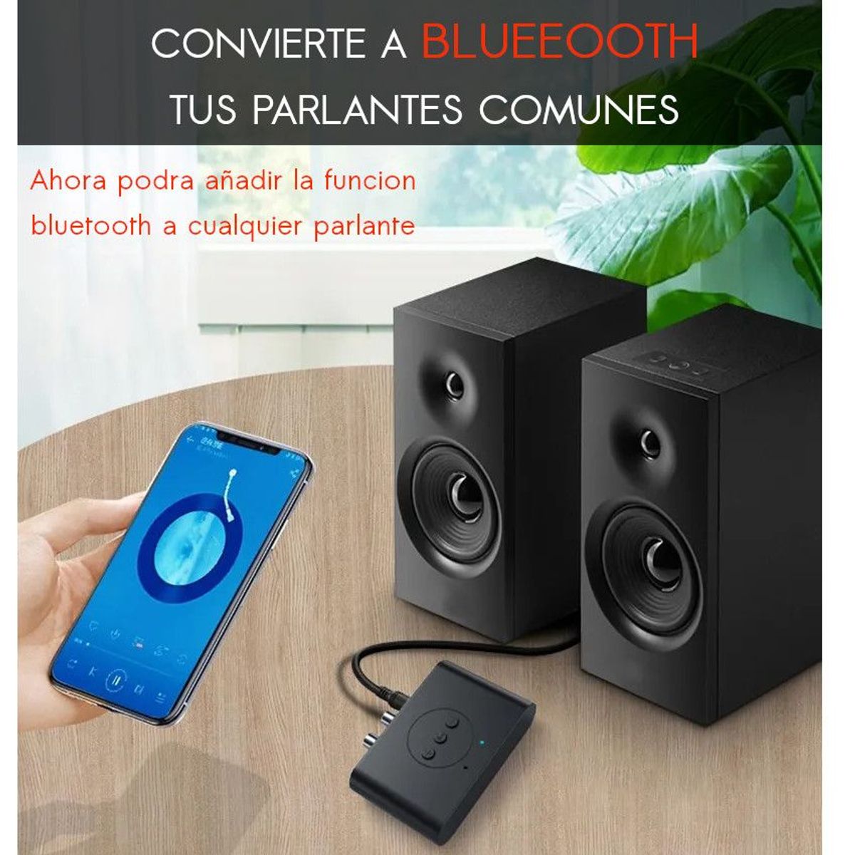 ESSAGER - 2 En 1 Receptor Audio Lector Mp3 Adaptador Bluetooth 5.0 NFC