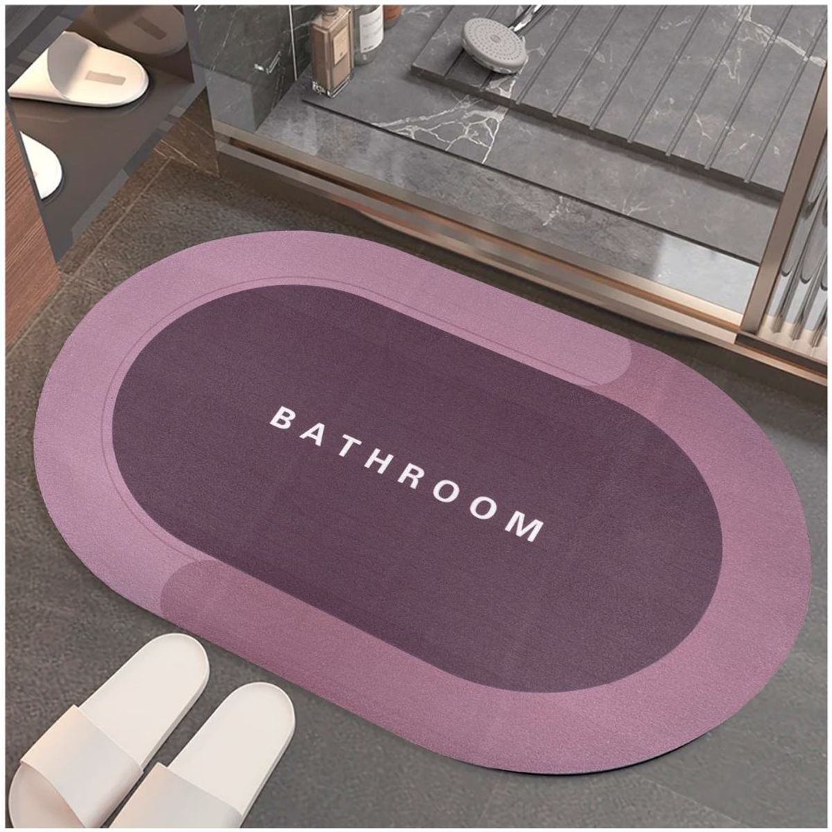 MINARI - Alfombra Antideslizante Absorbente para Piso Tapete de Baño RJB1